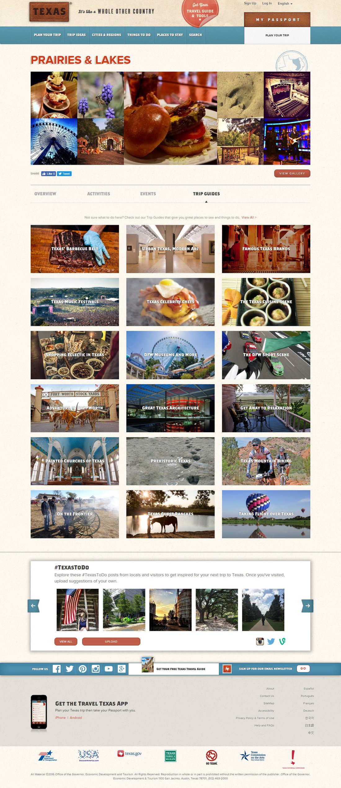 Prairies and Lakes - Trip Ideas Page