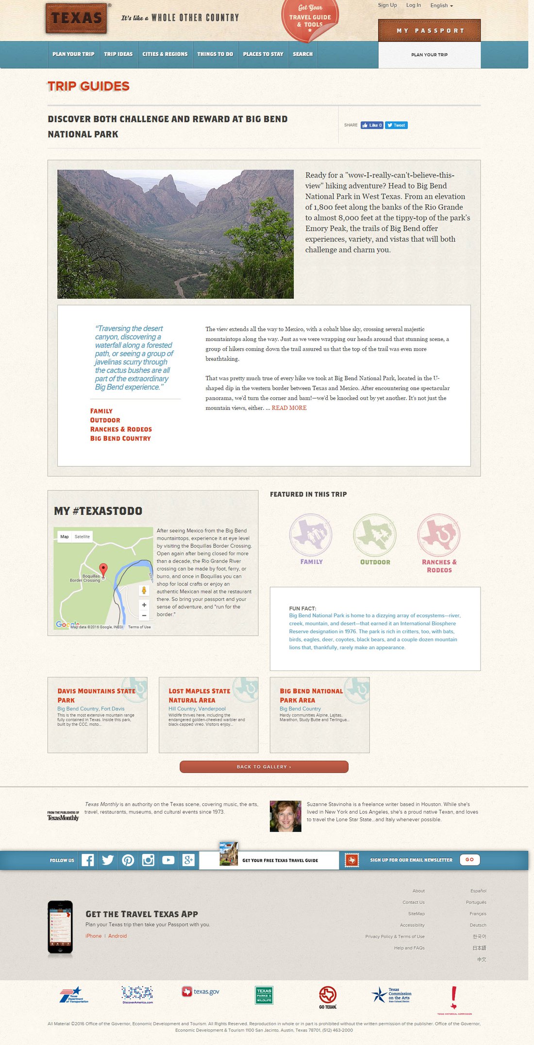Trip Guides Page